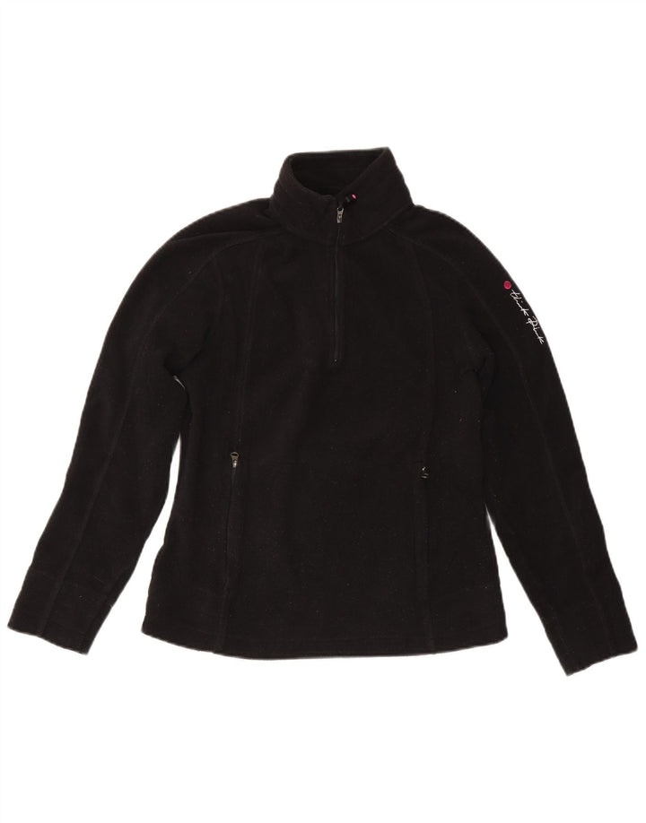 Tænk Pink Dame Fleece Jumper med lynlås DK 10 Lille sort polyester