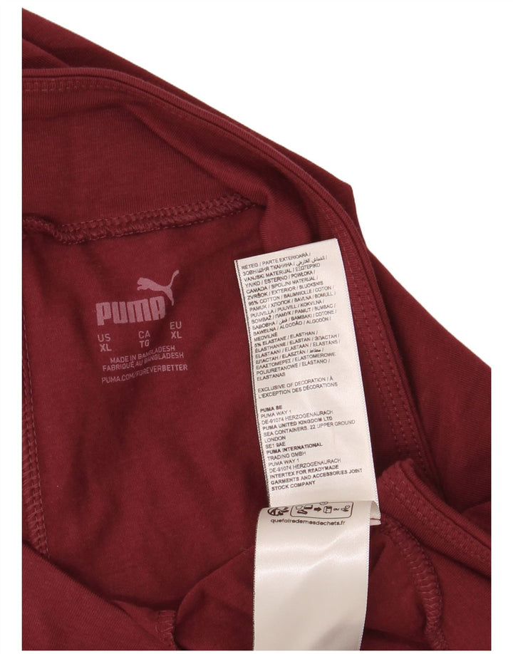 PUMA Grafiske Leggings til kvinder UK 18 XL Bourgogne bomuld