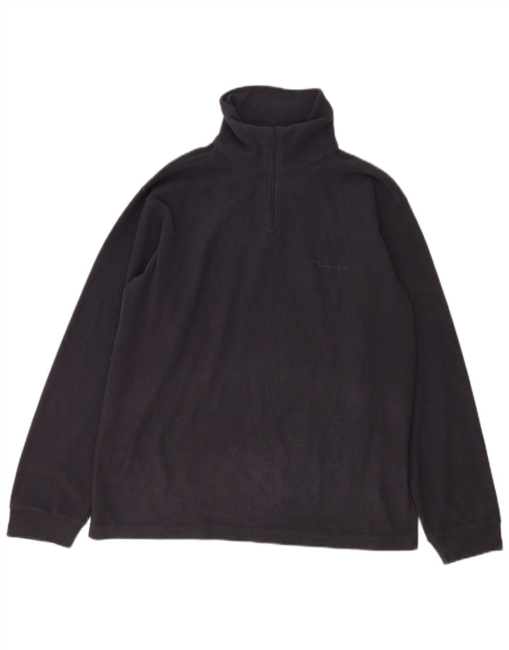 Champion Herre lynlås-hals Fleece Jumper Medium Grå Polyester