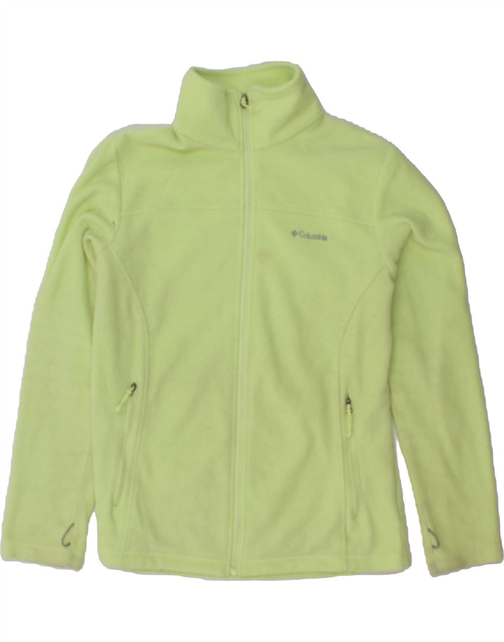 COLUMBIA Womens Fleece Jacket UK 16 Large Green Polyester Vintage Columbia and Second-Hand Columbia from Messina Hembry 