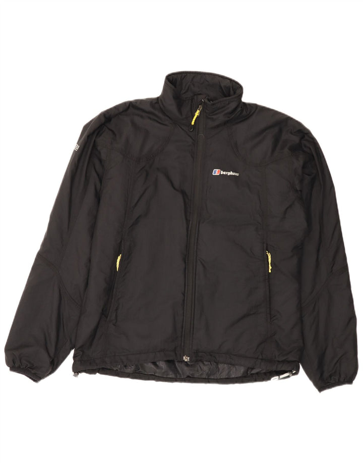 Berghaus Dame Windbreaker Jacket UK 16 Large Black Nylon