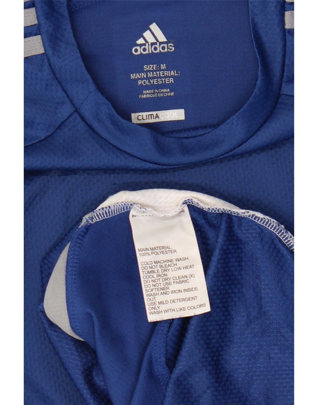 Adidas Herre Climacool Vest Top Medium Blue Colourblock Polyester