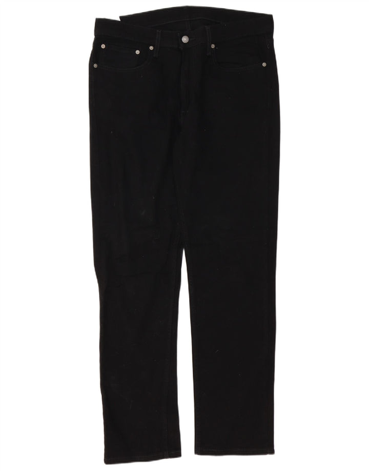 Levi's Herre 514 Straight Jeans W34 L32 Sort Bomuld