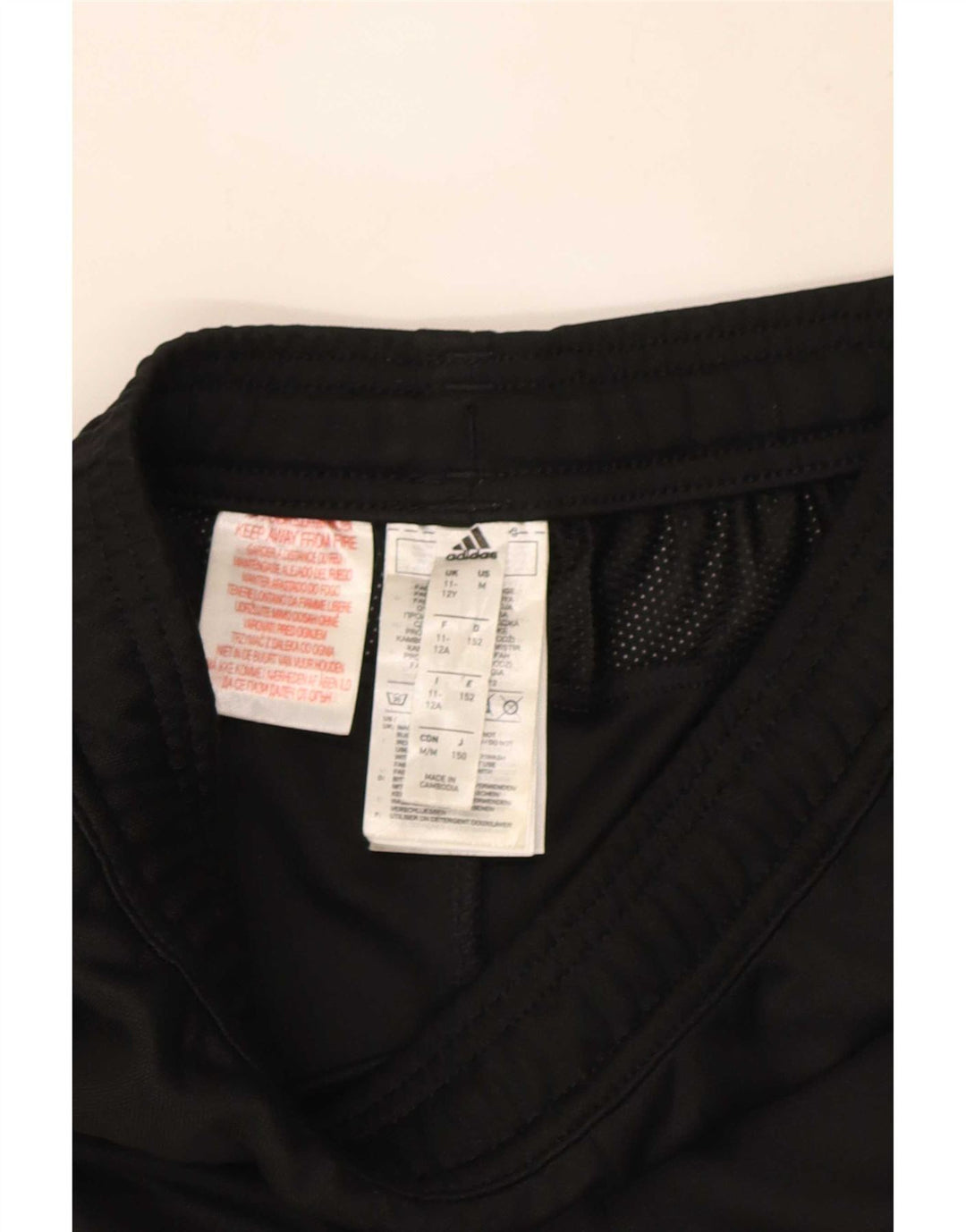 Adidas Boys Aeroready Tracksuit Bukser 11-12 år Sort Polyester