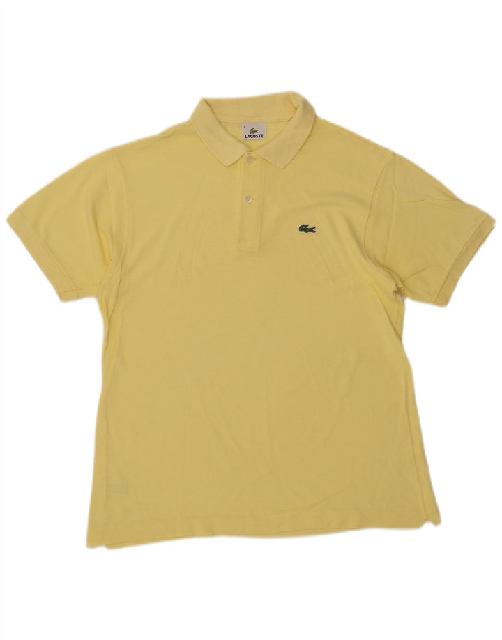 Lacoste herre poloshirt størrelse 4 Medium gul bomuld