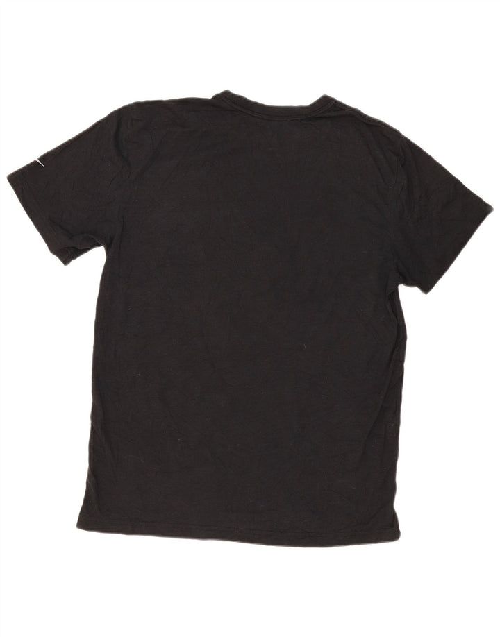 Nike Grafisk T-shirt top mellem sort polyester til mænd