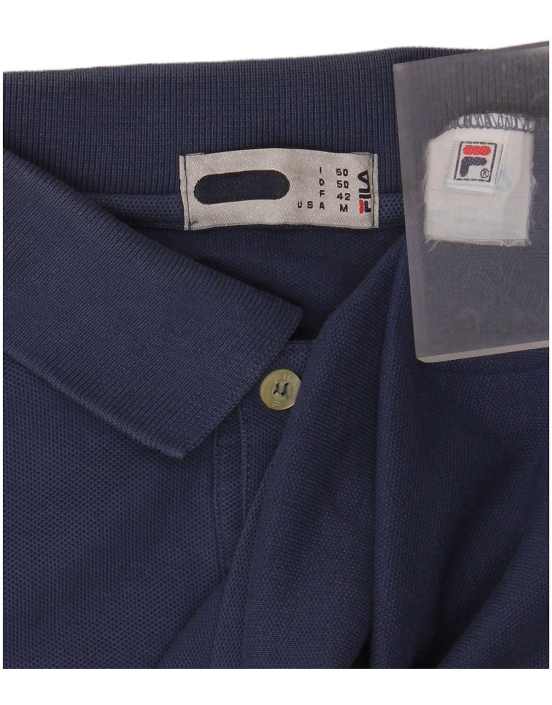 FILA Langærmet Polo Shirt til mænd IT 50 Medium Blå Bomuld
