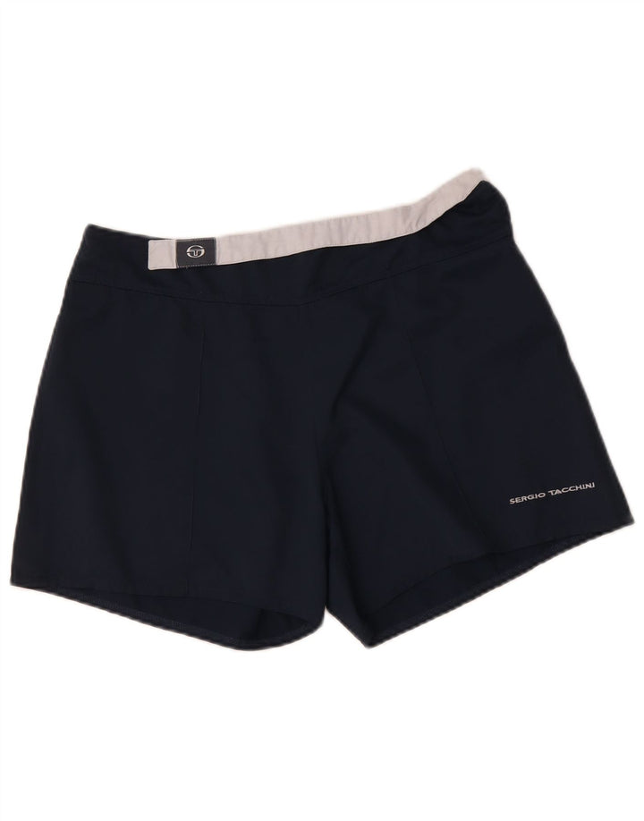 SERGIO TACCHINI Casual Shorts til kvinder W32 Large Marineblå
