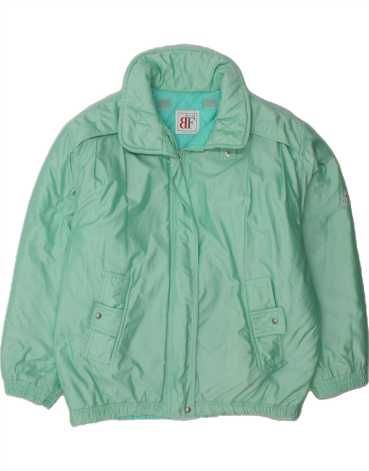 BELFE Womens Windbreaker Jacket UK 16 Large Turquoise Vintage Belfe and Second-Hand Belfe from Messina Hembry 
