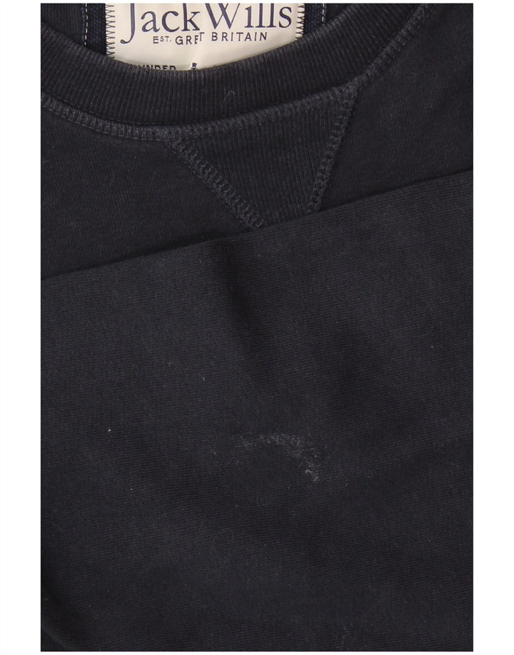 JACK WILLS Sweatshirt til mænd Stor marineblå bomuld