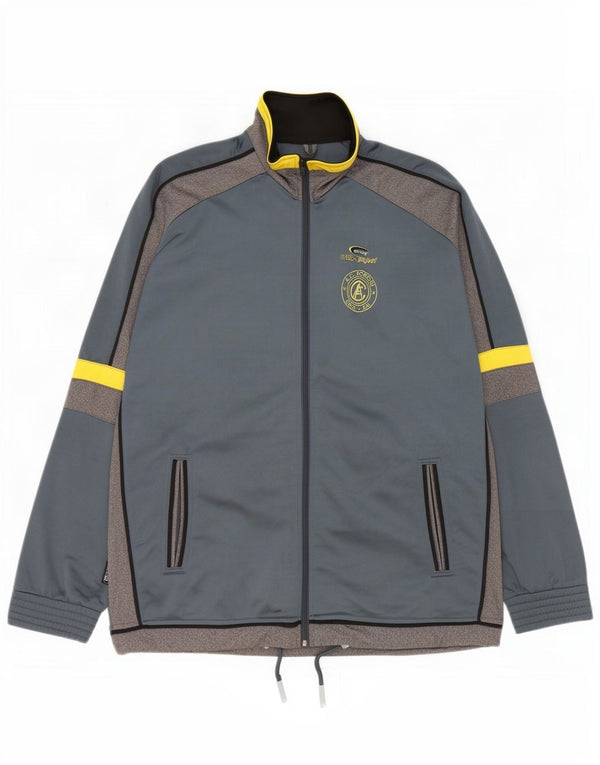 Brugi Herre grafisk træningsdragt Topjakke XL Grå Colourblock Polyester