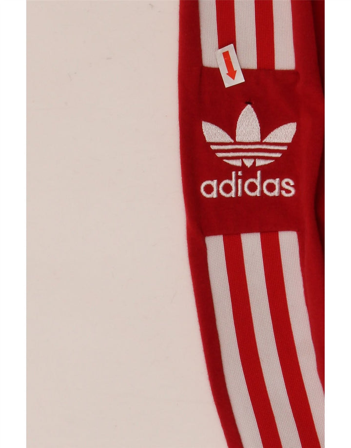 Adidas Dame Grafiske Leggings UK 8 Small Red Bomuld