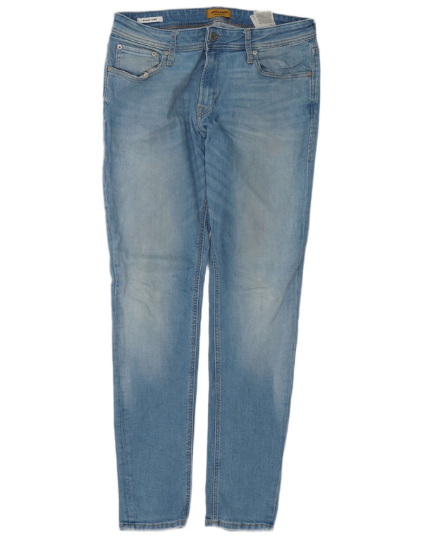 Jack & Jones Herre Liam Skinny Jeans W34 L32 Blå Bomuld