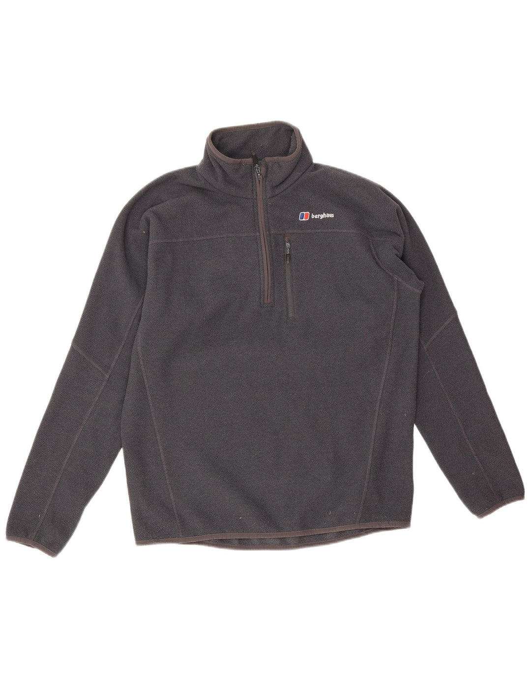 Berghaus Fleece Jumper med lynlås til mænd mellem grå polyester