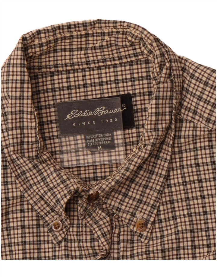 EDDIE BAUER Herreskjorte Medium brun ternet bomuld