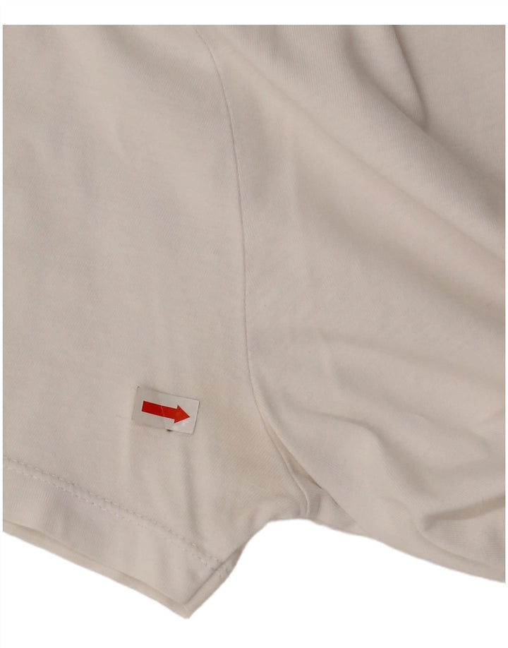 Zara Graphic T-Shirt Top UK 12 Medium White