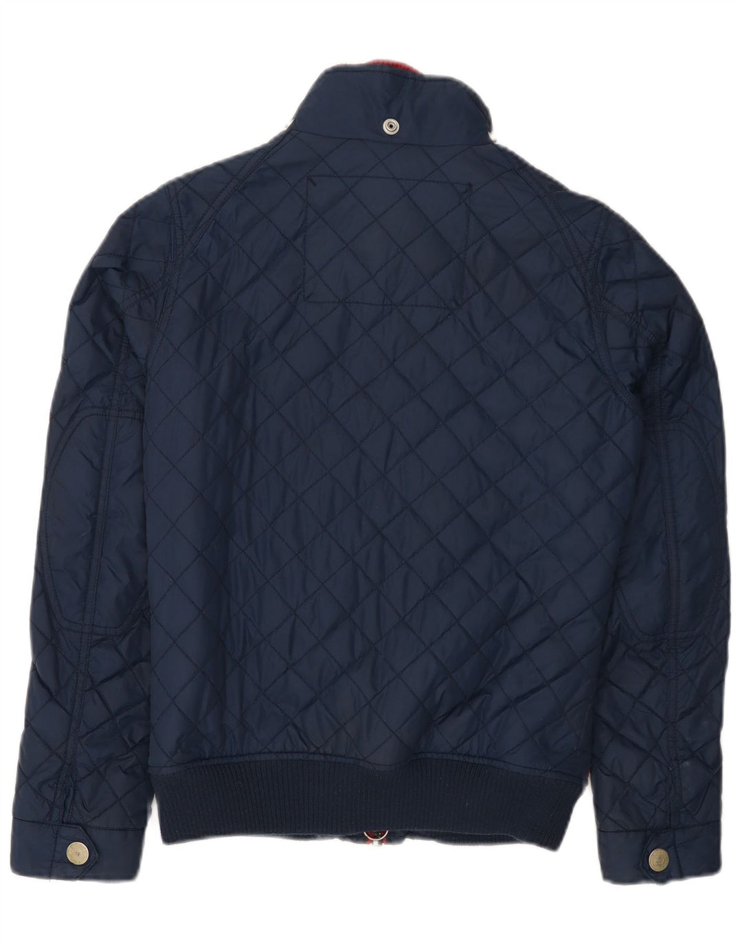 Superdry Quiltet jakke til kvinder UK 14 Mellem marineblå nylon
