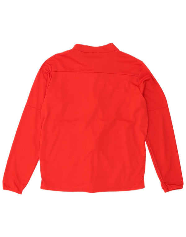 Nike drenge Dri Fit træningsdragt topjakke 13-14 år XL Rød polyester