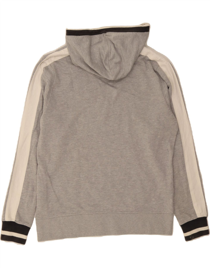 SLAM Mens Graphic Hoodie Jumper Medium Grey Cotton Vintage Slam and Second-Hand Slam from Messina Hembry 