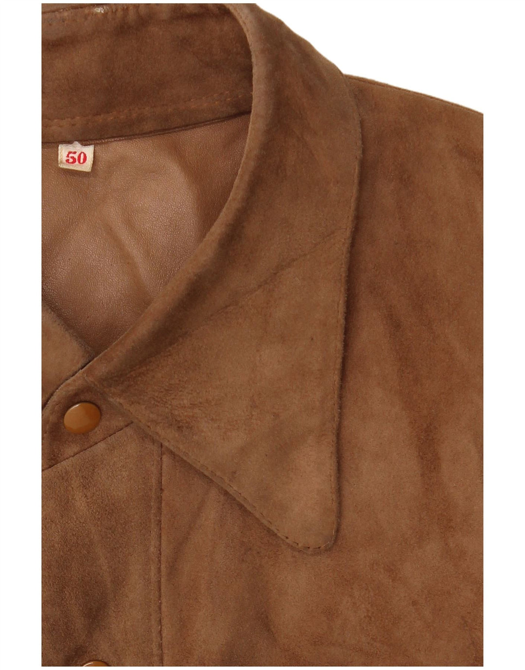 Vintage herre ruskindsskjorte IT 50 Medium Brun