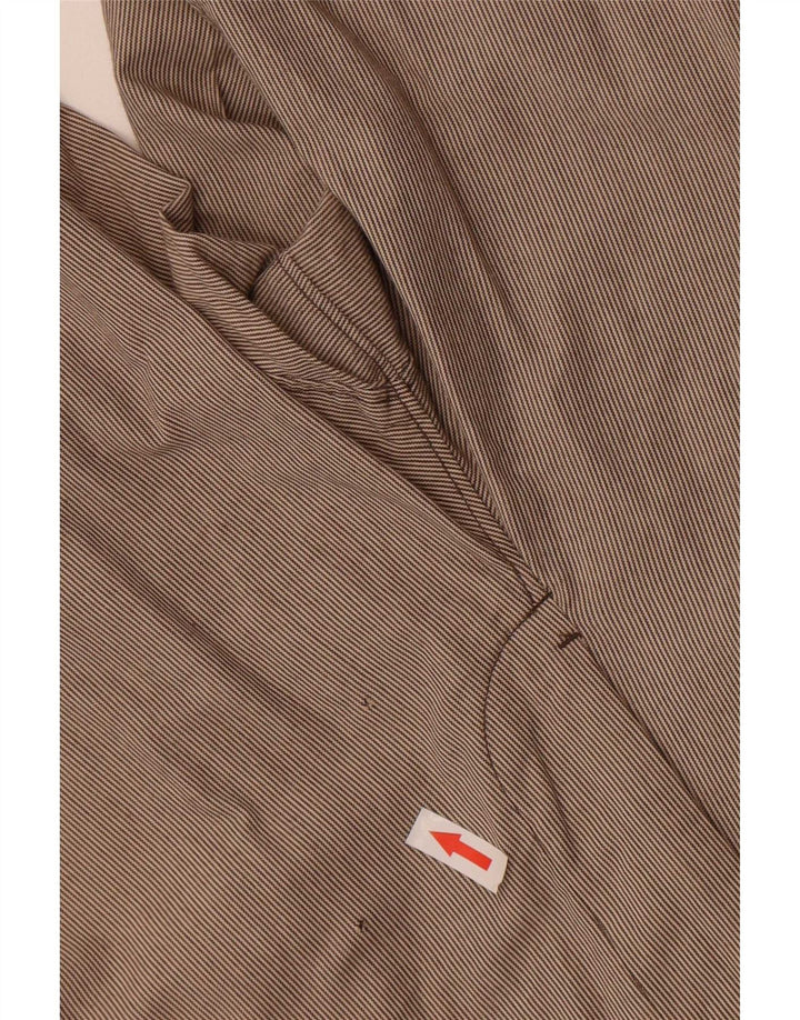 Gap Herre Chino Shorts W34 Stor Beige Nålestribet Bomuld