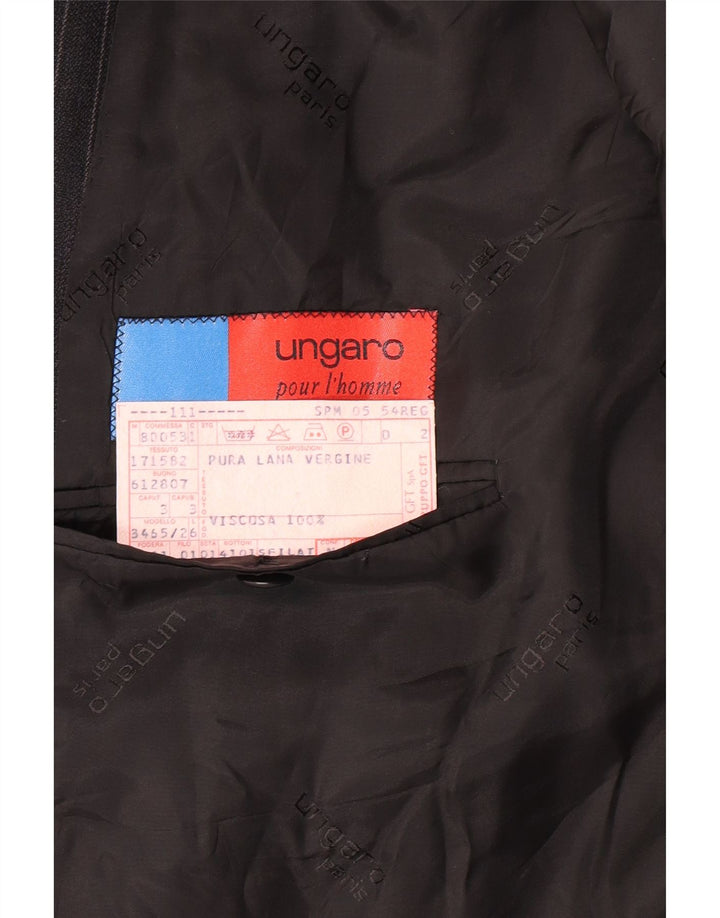 UNGARO Blazerjakke til mænd IT 54 2XL Black Pinstripe Classic