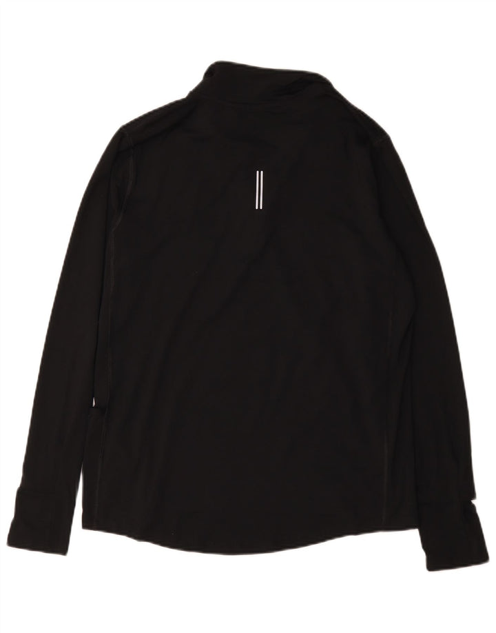 Nike Herre Dri Fit Pullover med lynlås-hals Træningsdragt Top Medium Sort Polyester