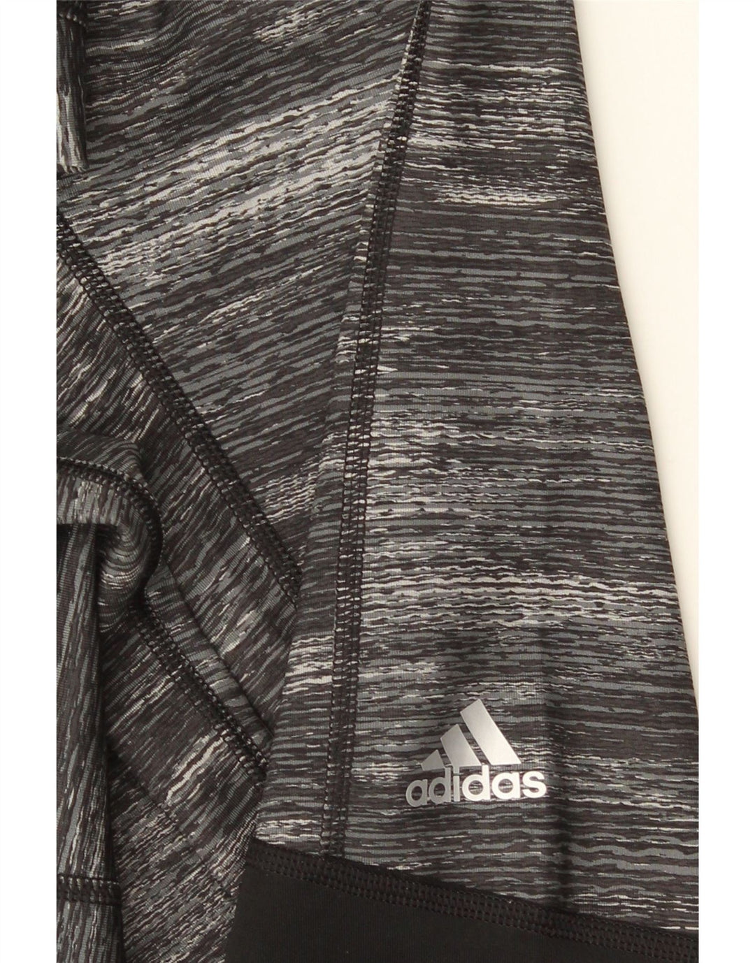 ADIDAS Dame Capri Leggings UK 8 Small Grey Colourblock