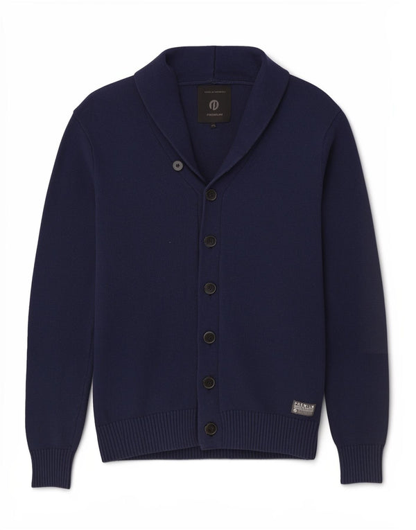 Jack & Jones herre cardigan sweater Stor marineblå bomuld