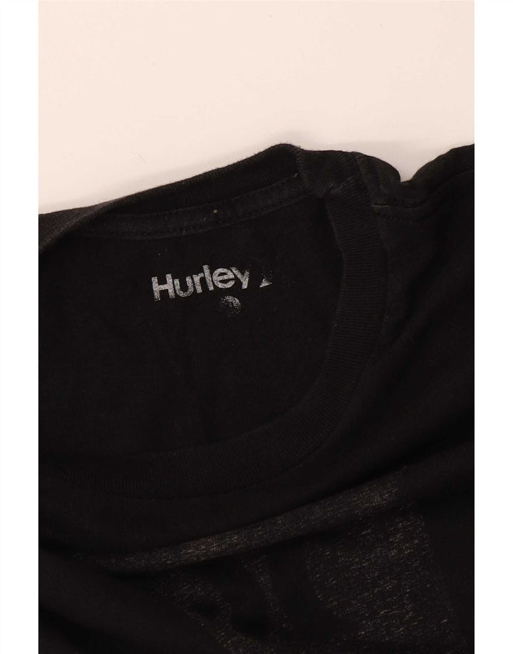 Hurley Herre Grafisk T-Shirt Top Stor Sort