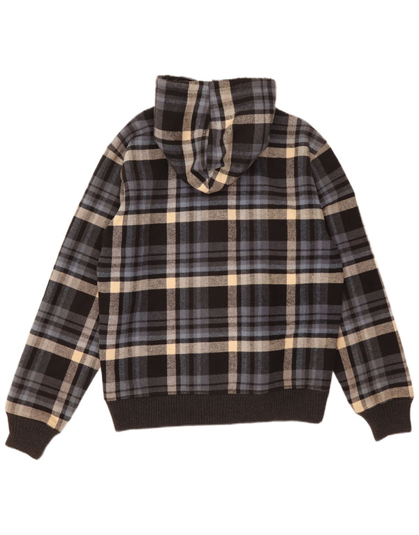 Marlboro Classics Bomberjakke med hætte til mænd UK 42 XL Flerfarvet ternet