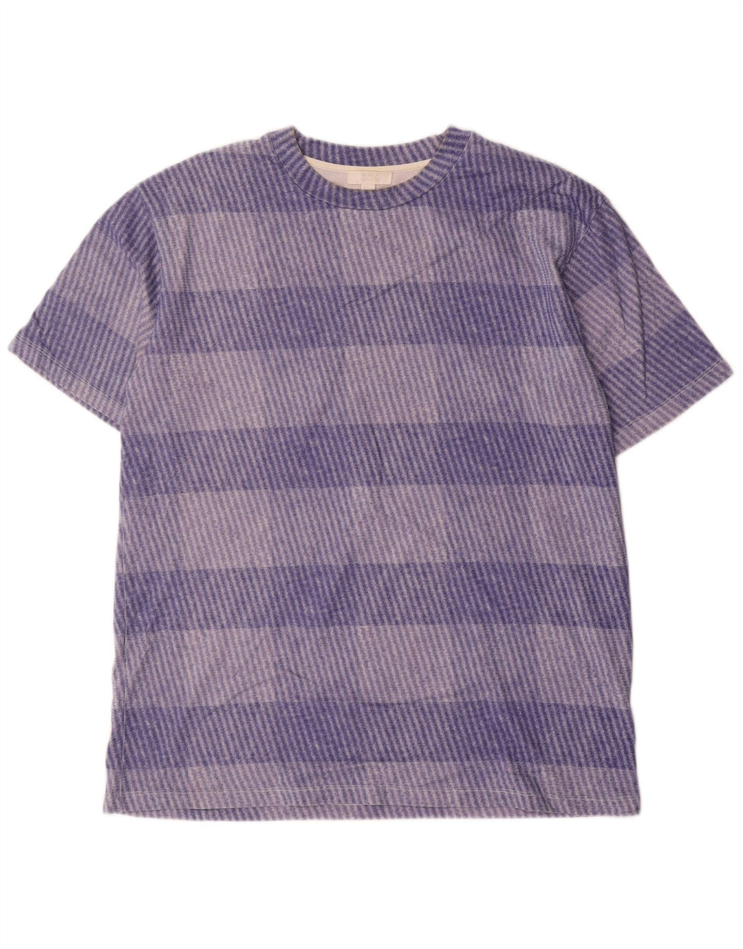 Cos Herre T-Shirt Top Medium Blue Ternet Bomuld