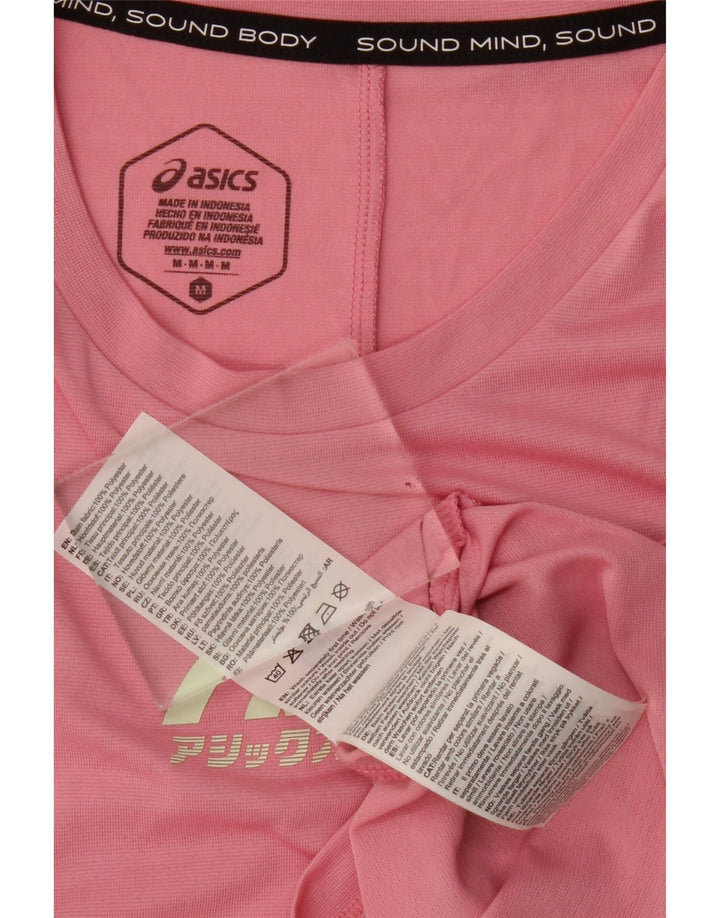 Asics Kvinders Grafisk Vest Top UK 12 Medium Pink Polyester