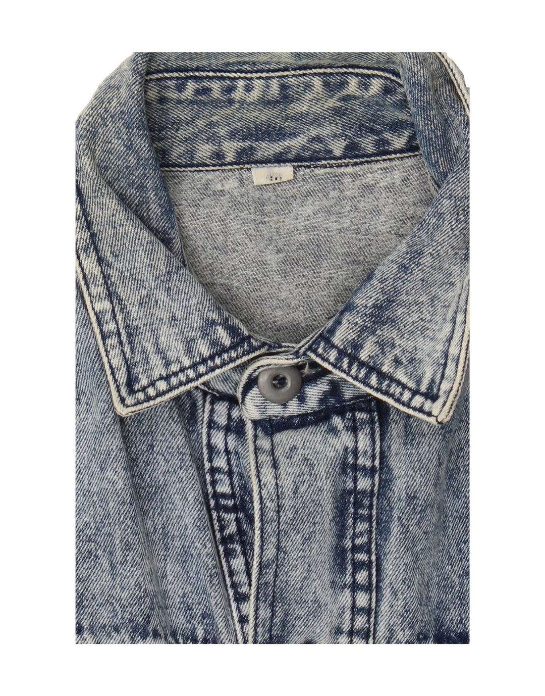 ARIZONA Mens Denim Jacket IT 48 Medium Blue Cotton Vintage Arizona and Second-Hand Arizona from Messina Hembry 