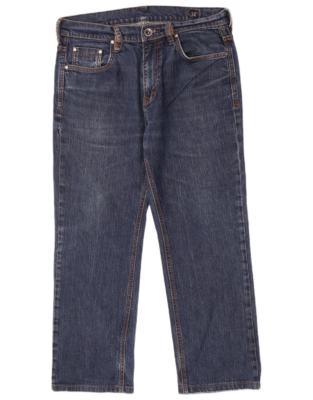 Rifle Herre Straight Jeans W34 L26 Blå Bomuld