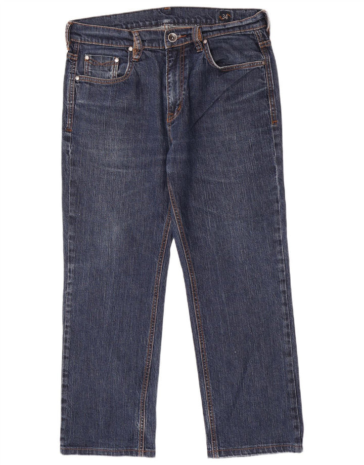 Rifle Herre Straight Jeans W34 L26 Blå Bomuld