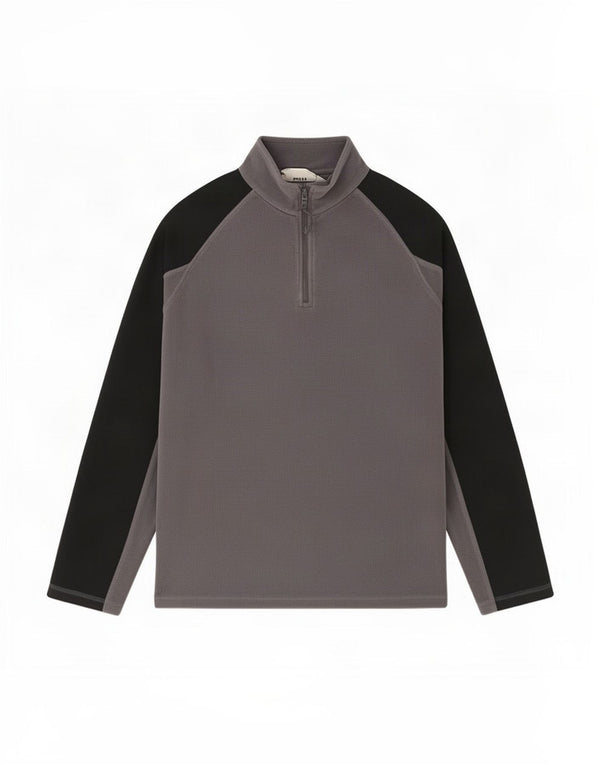 Mountain Warehouse Fleece Jumper med lynlås til mænd Medium Grå Colourblock