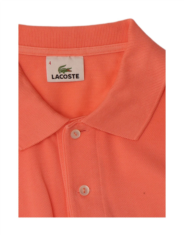 Lacoste herre poloskjorte str. 4 Medium Orange bomuld