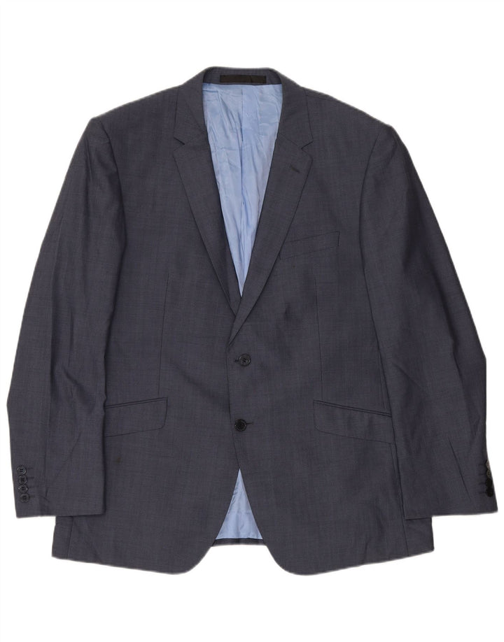 Marks & Spencer Herre Skræddersyet Fit Blazer Jacket UK 38 Medium Navy Blue
