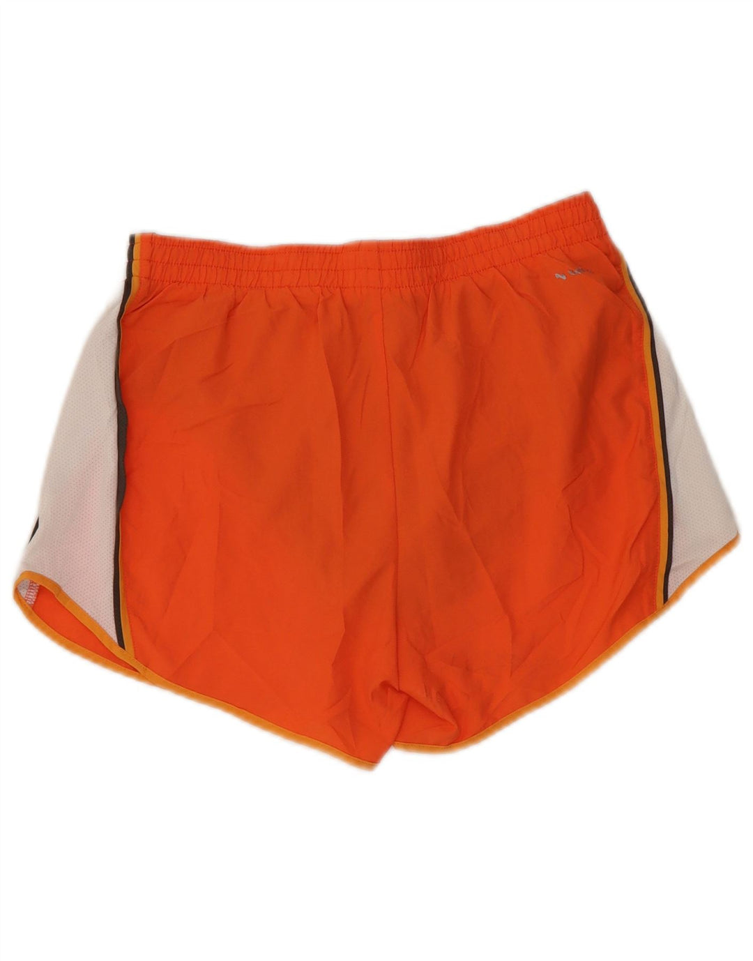 NIKE sportsshorts til kvinder US 4/6 Small Orange Colourblock Polyester