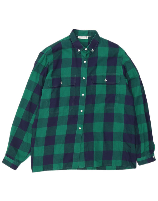 CACHAREL Dameskjorte UK 16 Large Green Gingham