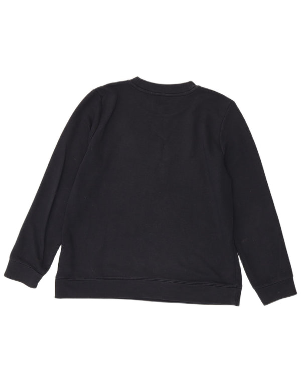 Tommy Hilfiger Dame Grafisk Sweatshirt Jumper UK 14 Medium Navy Blue