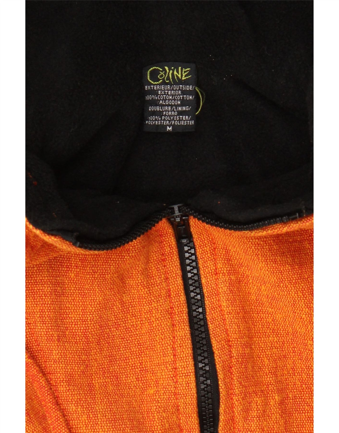 Coline Dame Hooded Bomber Jacket UK 12 Medium Orange Bomuld
