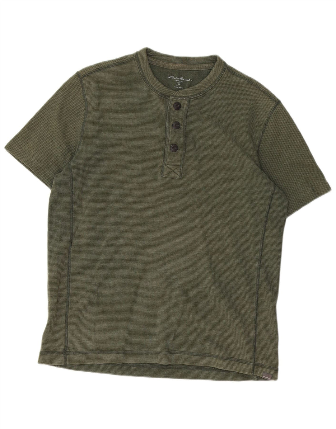 EDDIE BAUER Herre T-Shirt Top Medium Grøn Bomuld