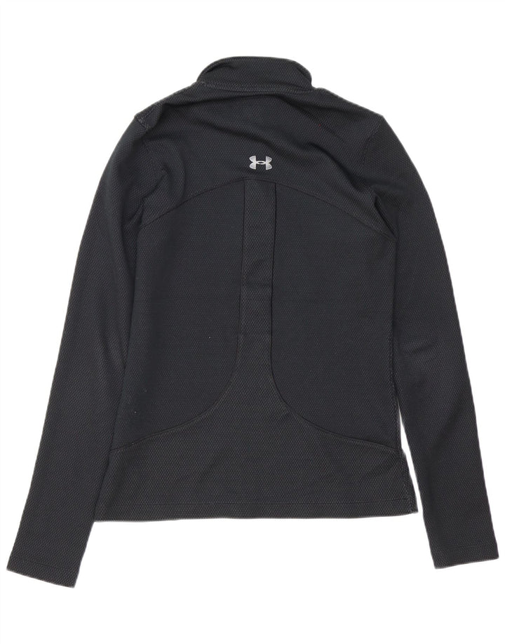 Under Armour Herre Zip Neck Pullover Træningsdragt Top Lille Sort
