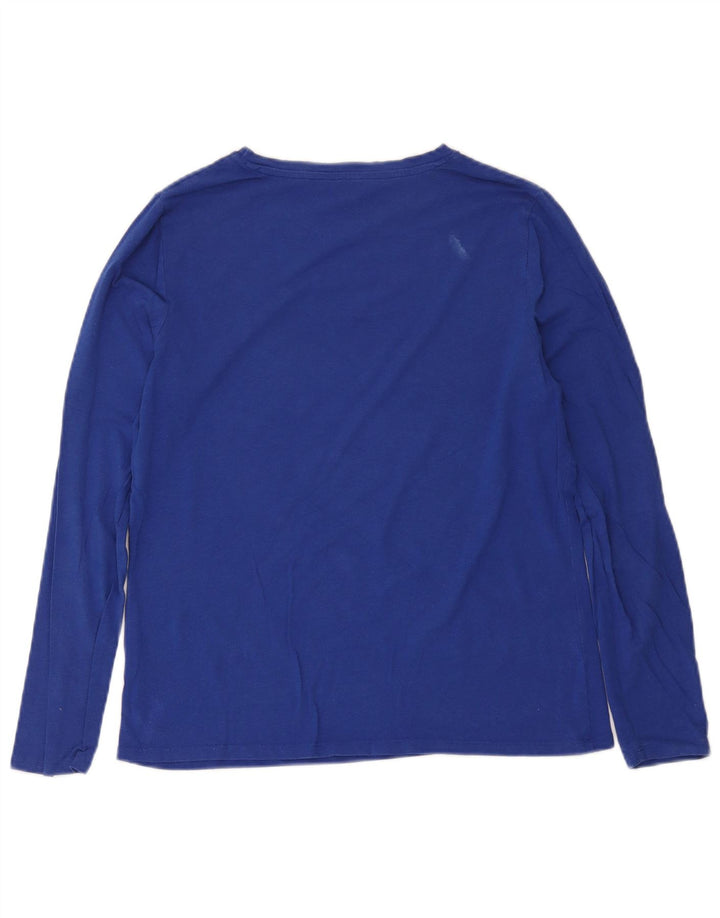 M&Co Dametop Langærmet UK 14 Medium Blue Modal