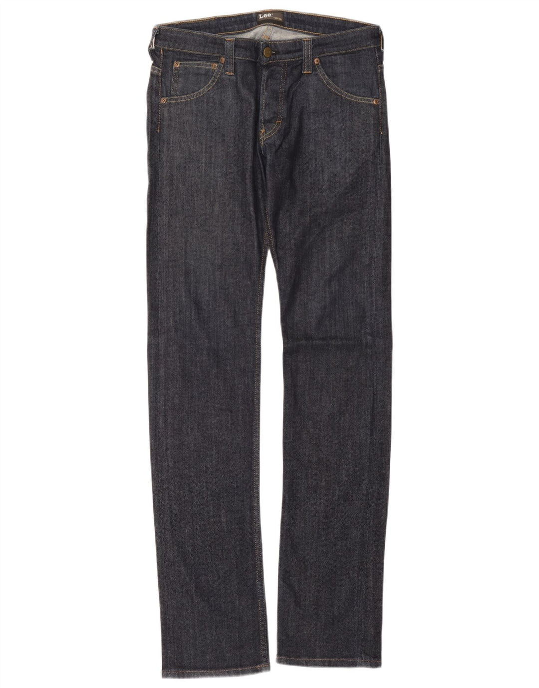 Lee Dame Powell Straight Slim Jeans W32 L36 Marineblå Bomuld