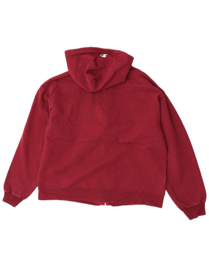 Starter Dame Loose Fit Hættetrøje Sweater UK 14 Medium Maroon