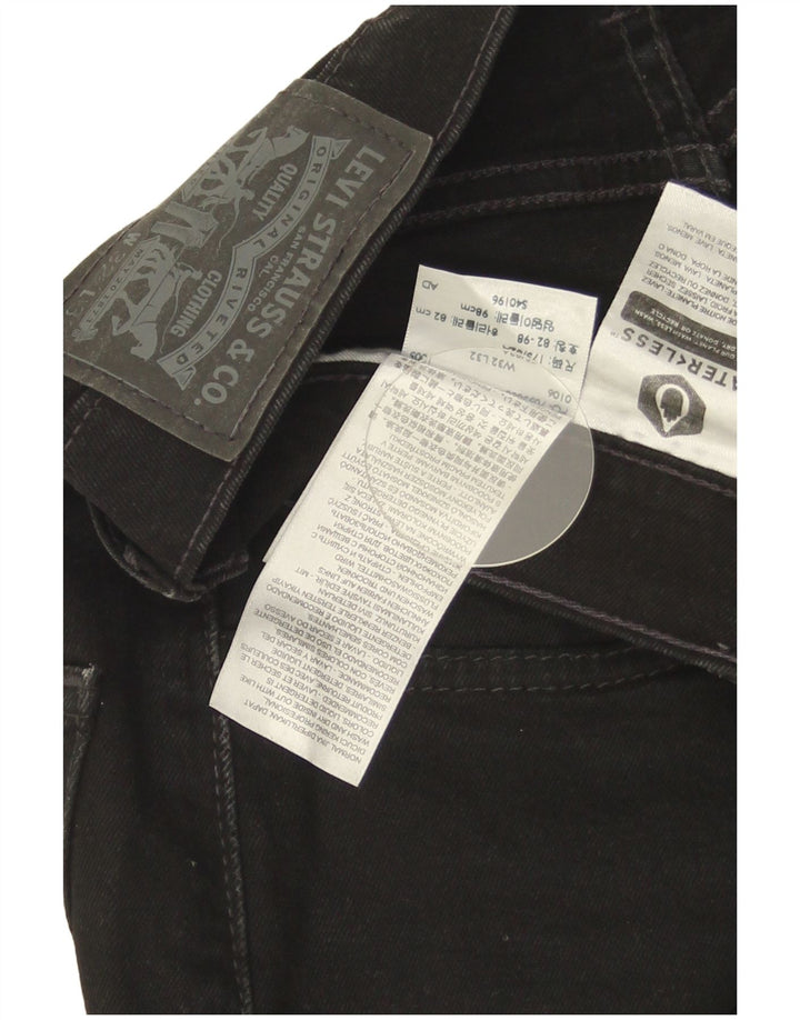 Levi's Herre 512 Slim Tapered Jeans W32 L32 Sort Bomuld