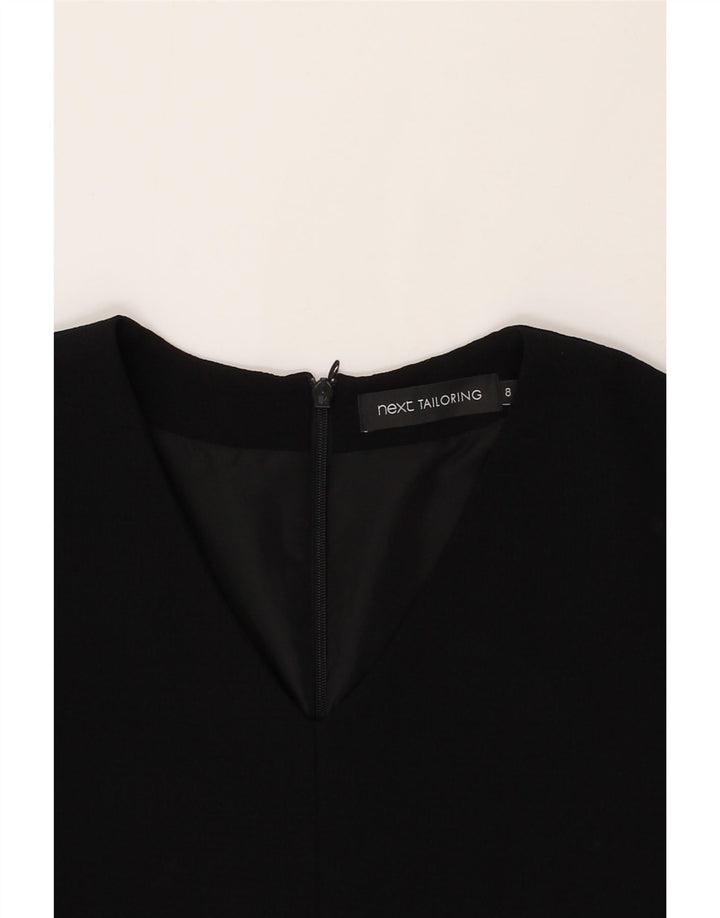 NEXT Womens Shift Dress UK 8 Small Black Polyester Vintage Next and Second-Hand Next from Messina Hembry 